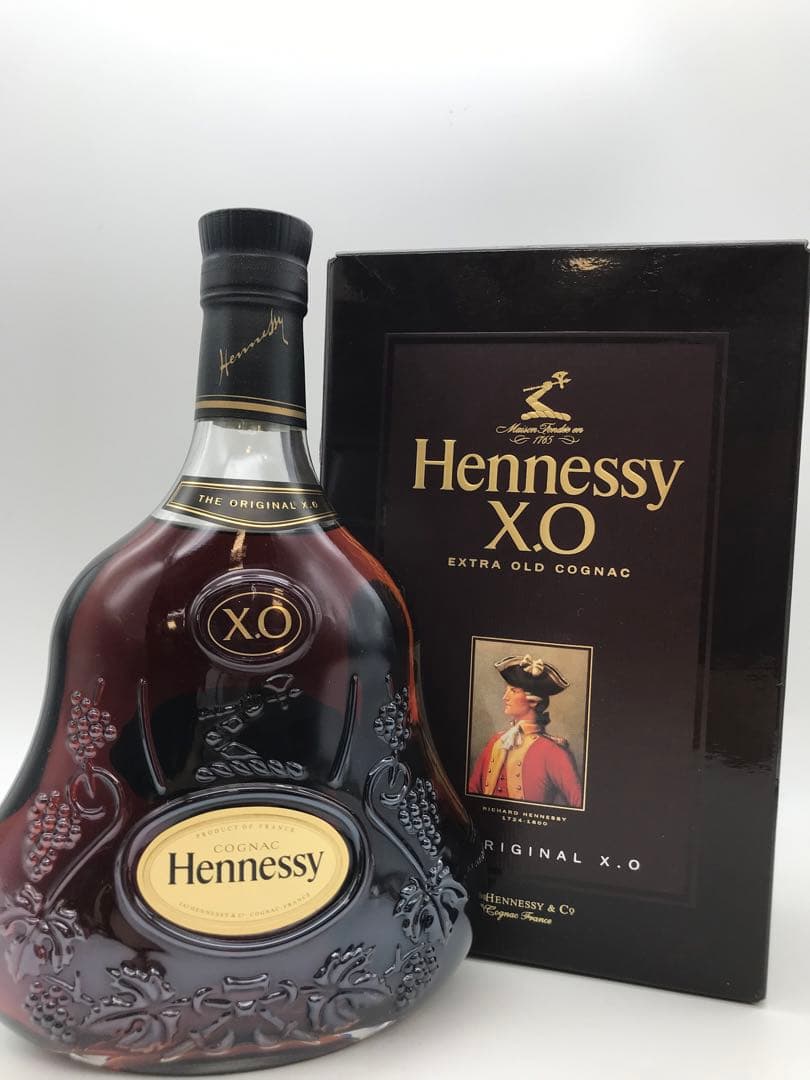 490[未開栓]Hennessy X.O エクストラオールド 黒キャップ