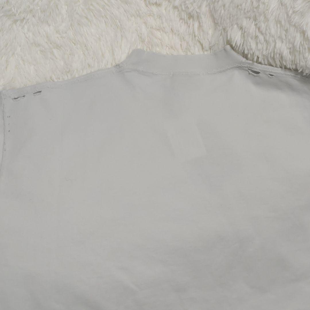 BALENCIAGA Tシャツ ロゴ入り　ダメージ加工 オーバーサイズ タグ付
