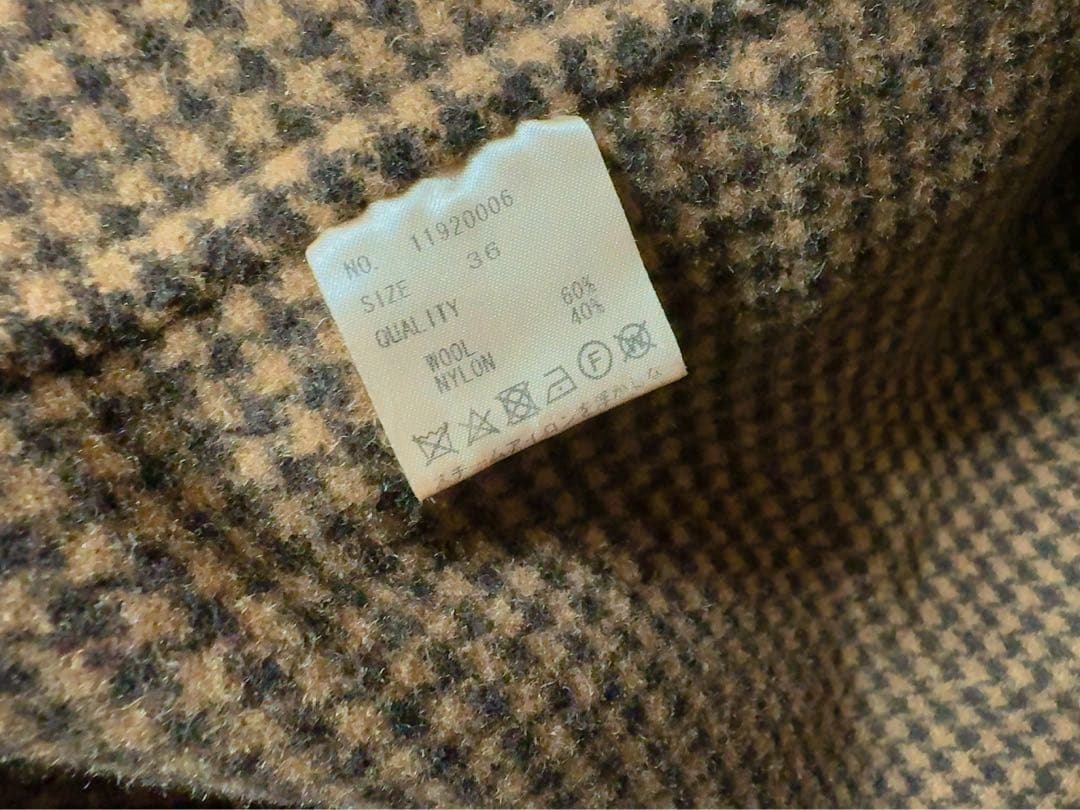 todayful オーバーサイズチェックコート36