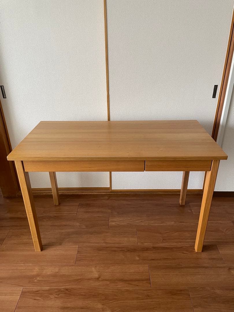無印良品　MUJI 学習机　タモ材　木製机　デスク