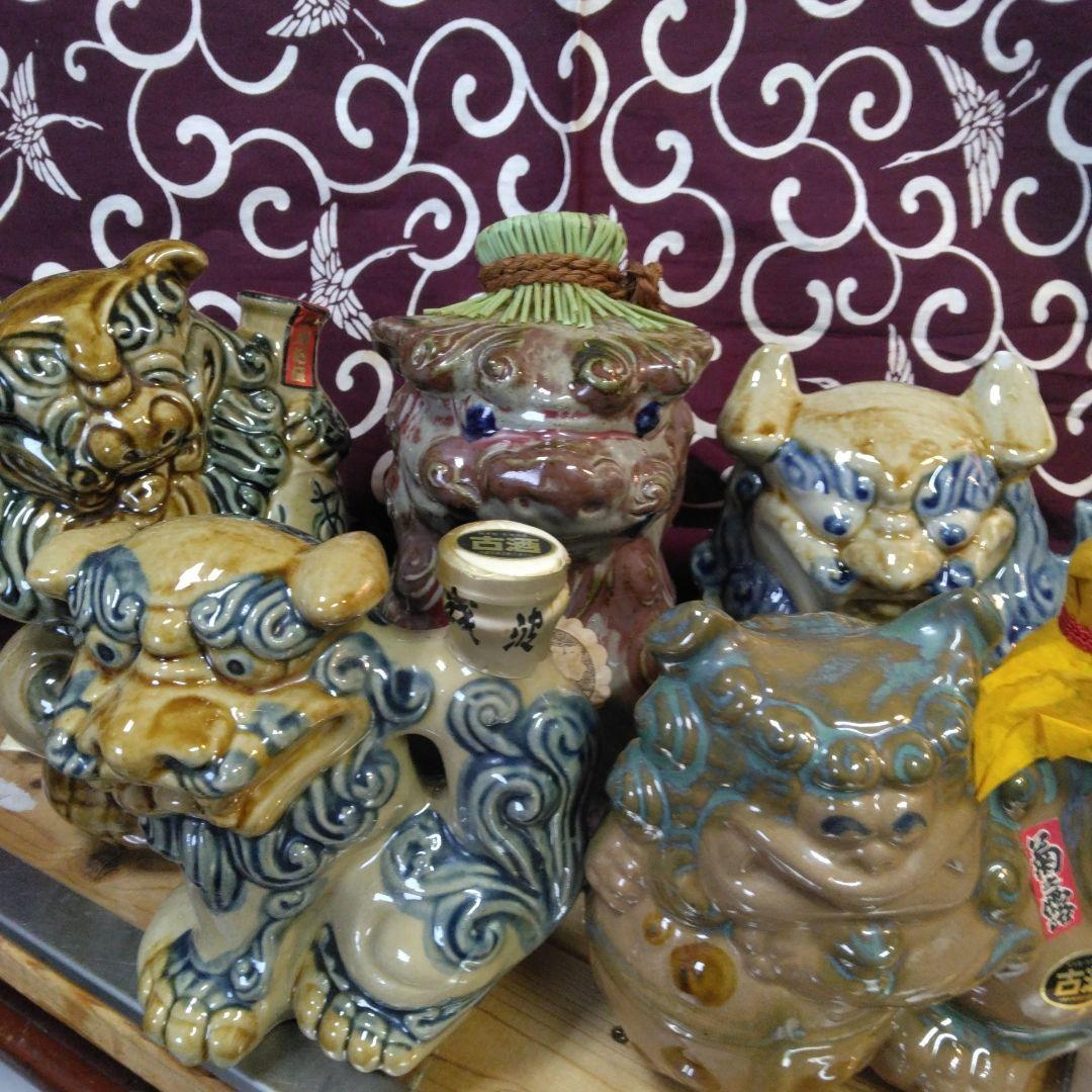 笑う太陽さん専用！☆泡盛シーサー　♡10人10色　あっ！シーサーは5頭　いろんな