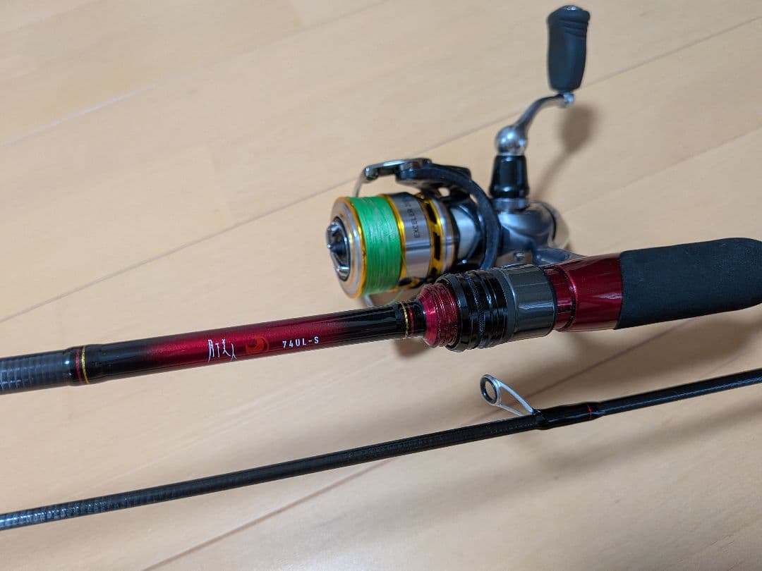 ワダヒカリ　メバリング　ロッド　リール　ダイワ　月下美人　エクセラー　本体