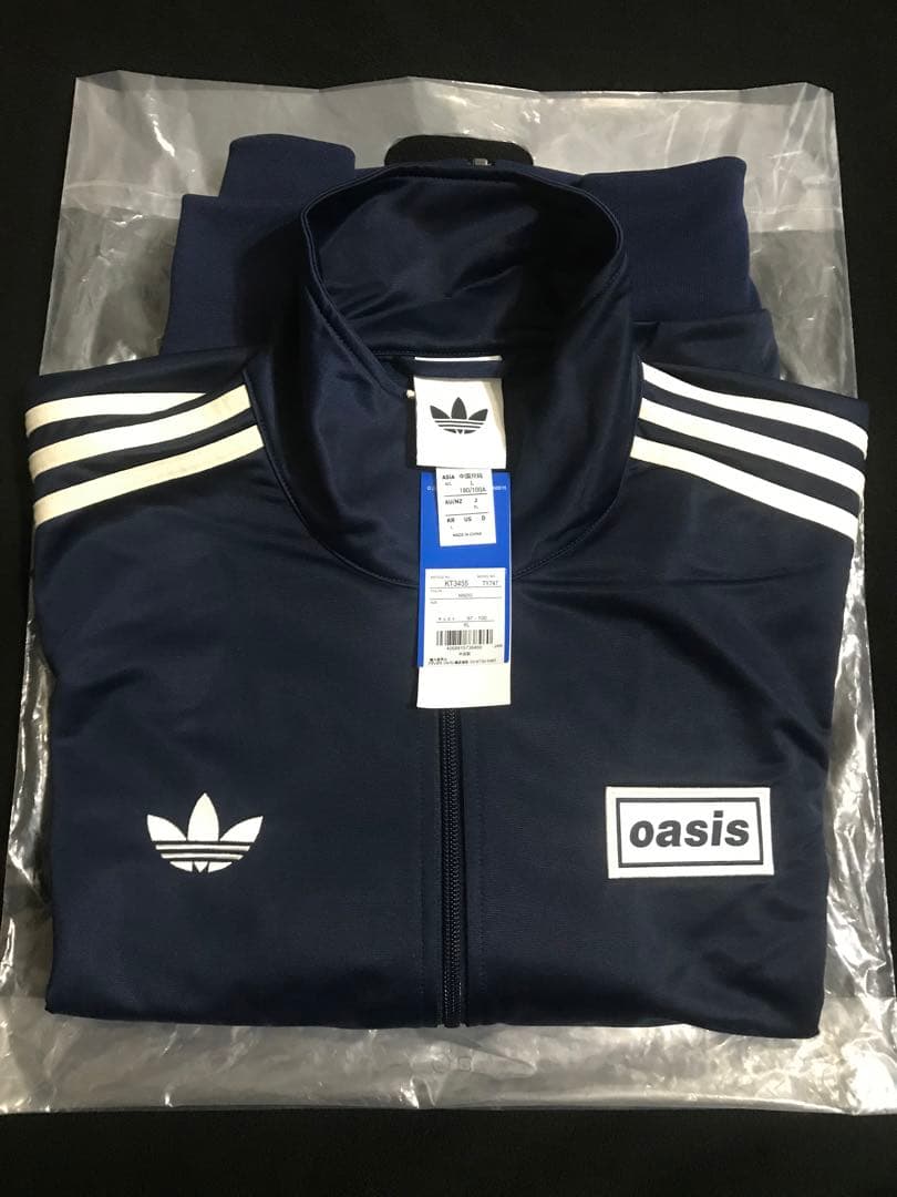 XLネイビー adidas oasis ファイヤーバードトラックトップ 日本限定