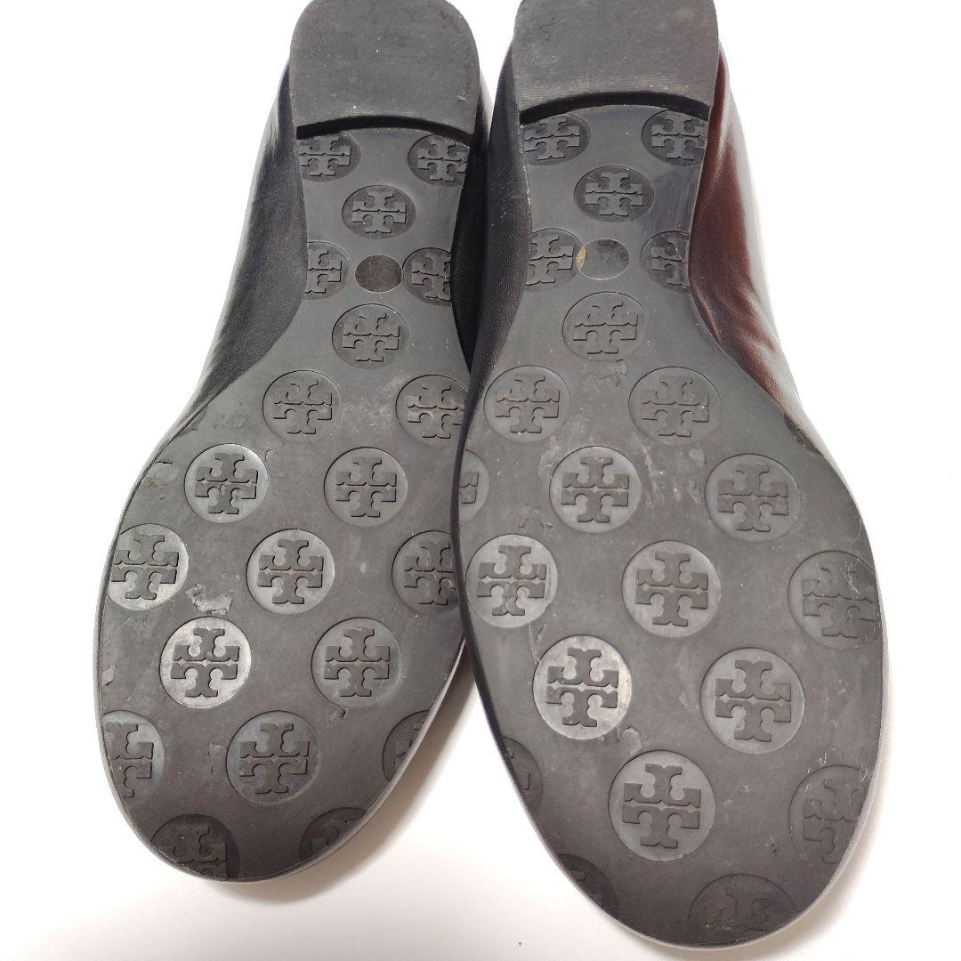 トリーバーチ １度履き 美品 黒 フラットシューズ バレエ24.5～25㎝