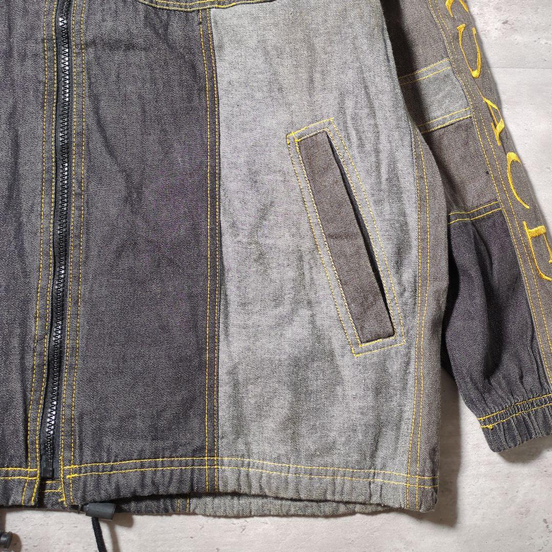 【90s_vintage】A.VERSACE シャンブレー刺繍Jacket