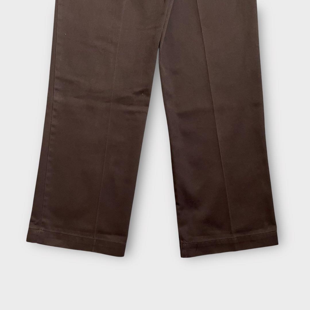 Dickies 80s チノパン ちびタグ 30×32 ブラウン ストレート