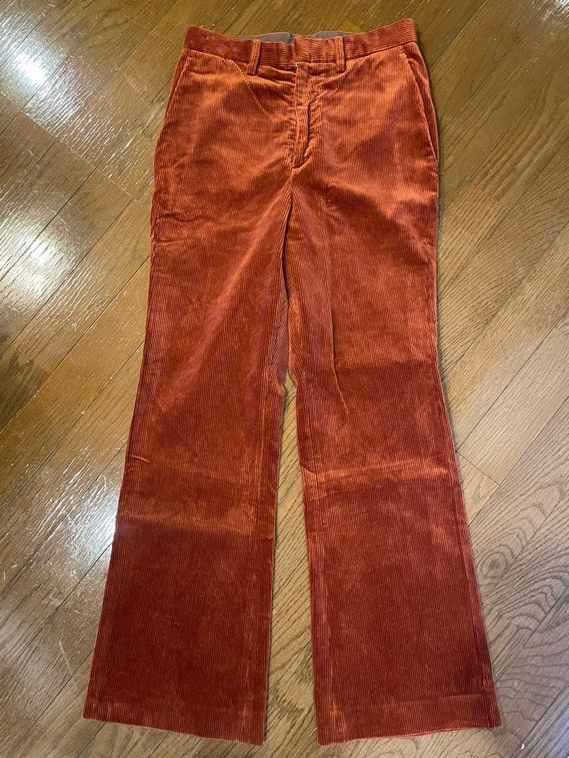 AURALEE オレンジ コーデュロイパンツ サイズ2
