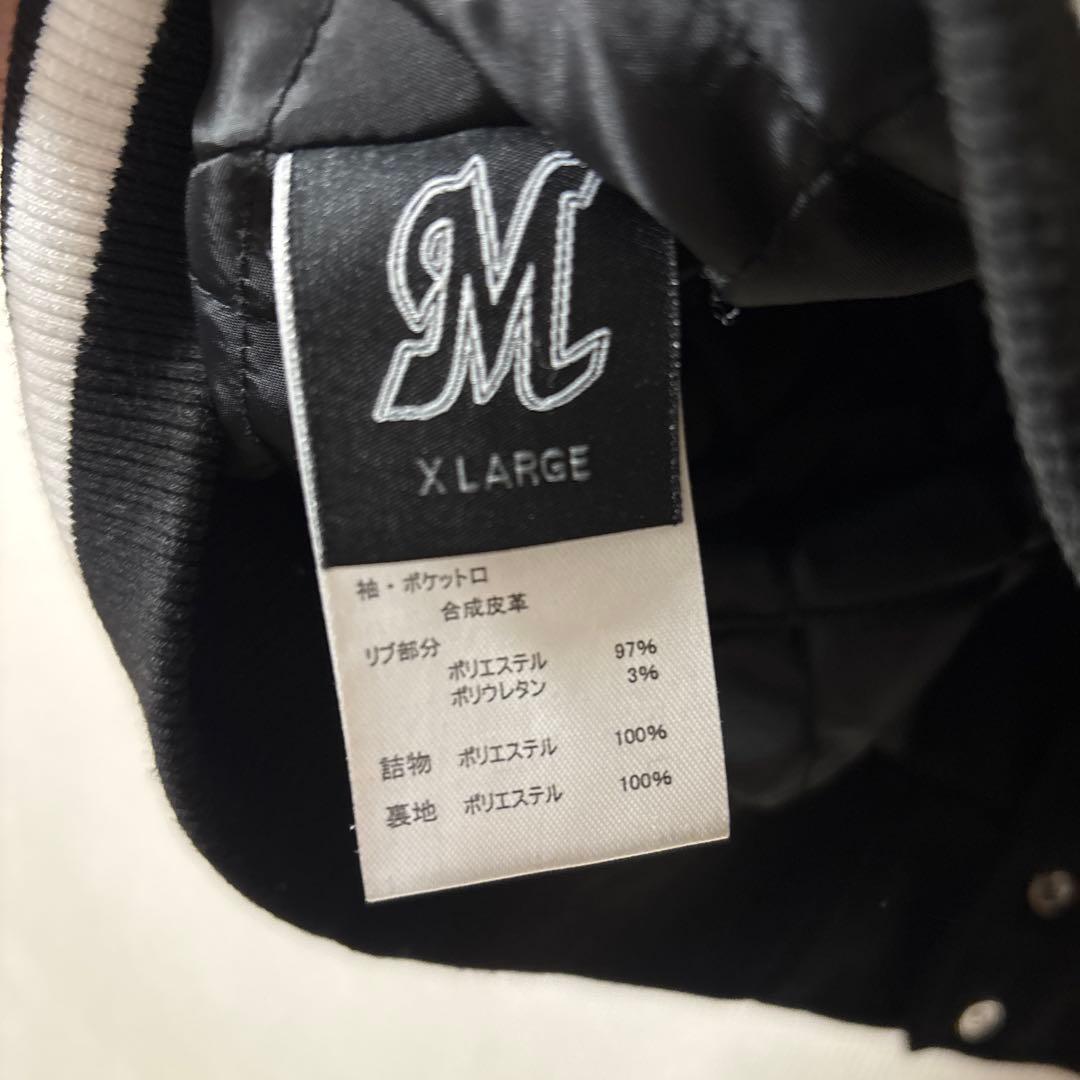 千葉ロッテマリーンズ スタジャン ブラック XLサイズ　上着