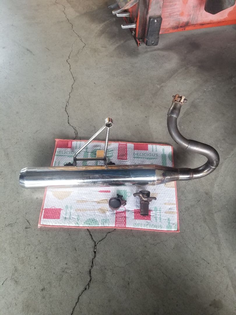 フュージョン　アメクラ　マフラー　シングル　アメリカンクラシック