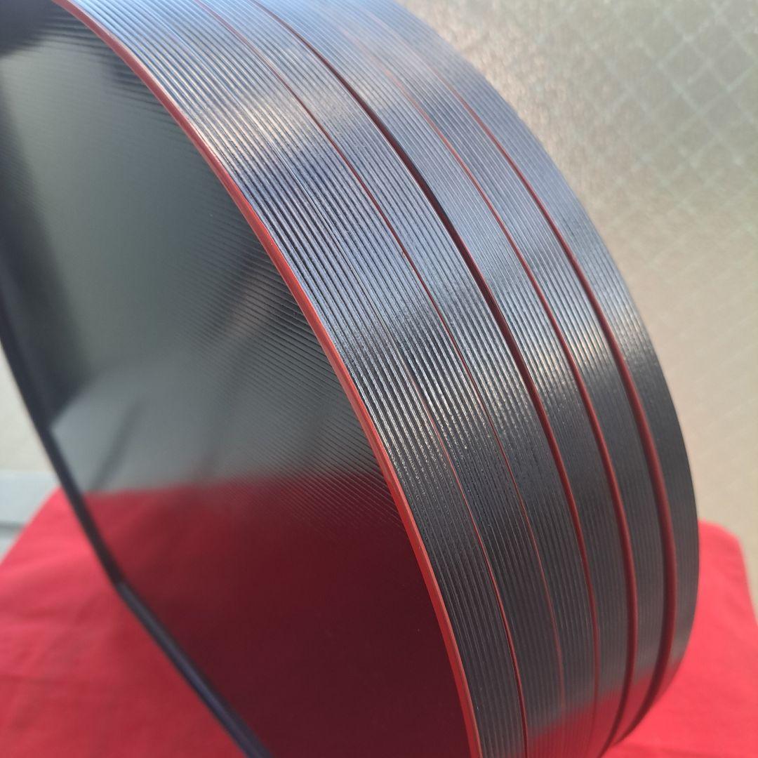 【越前漆器　尺3サイズ　 両面半月膳×6客】天然木製　長期保管品