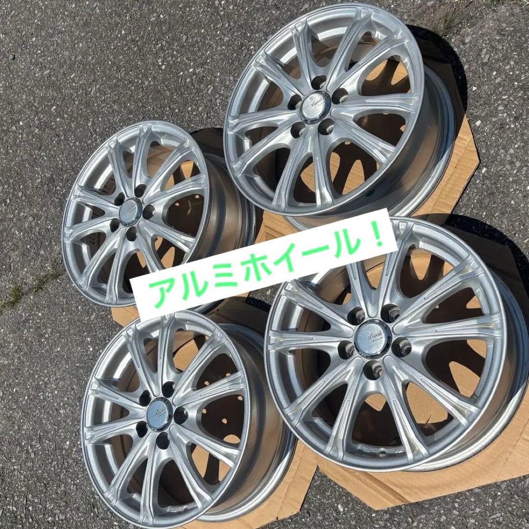 アルミホイール4本セット　15インチ　6J 5穴　PCD100 インセット45