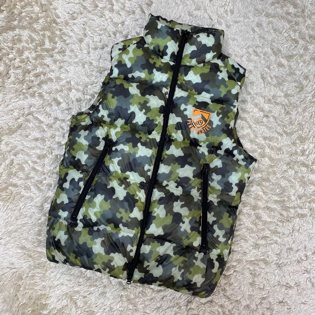 パーリーゲイツ　ダウンベスト　ゴルフウェア　カモフラ　2