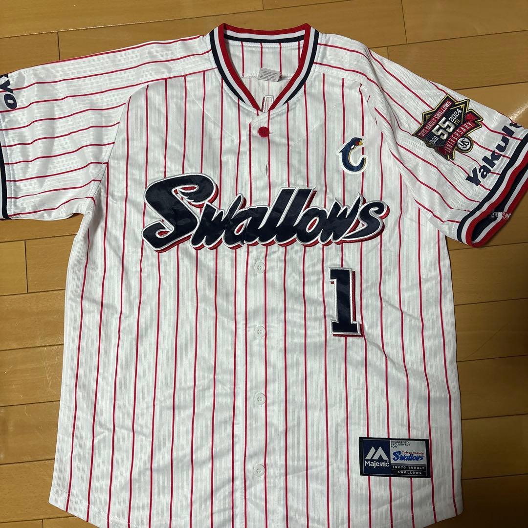 東京ヤクルトスワローズ　ホームユニフォーム　山田哲人　Mサイズ