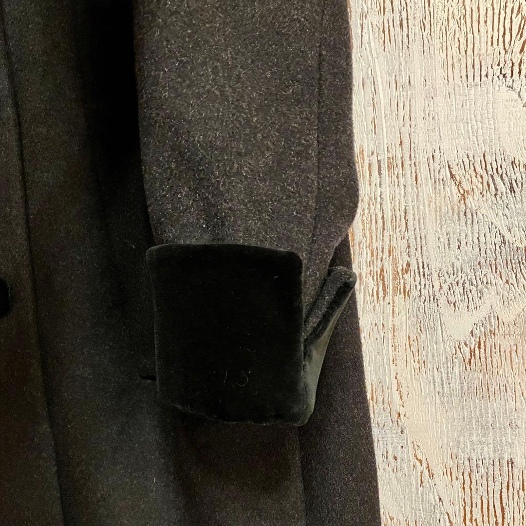 ヴィンテージ　Aライン　コート　ベロア　クラシック　チェスター　ダブルブレスト