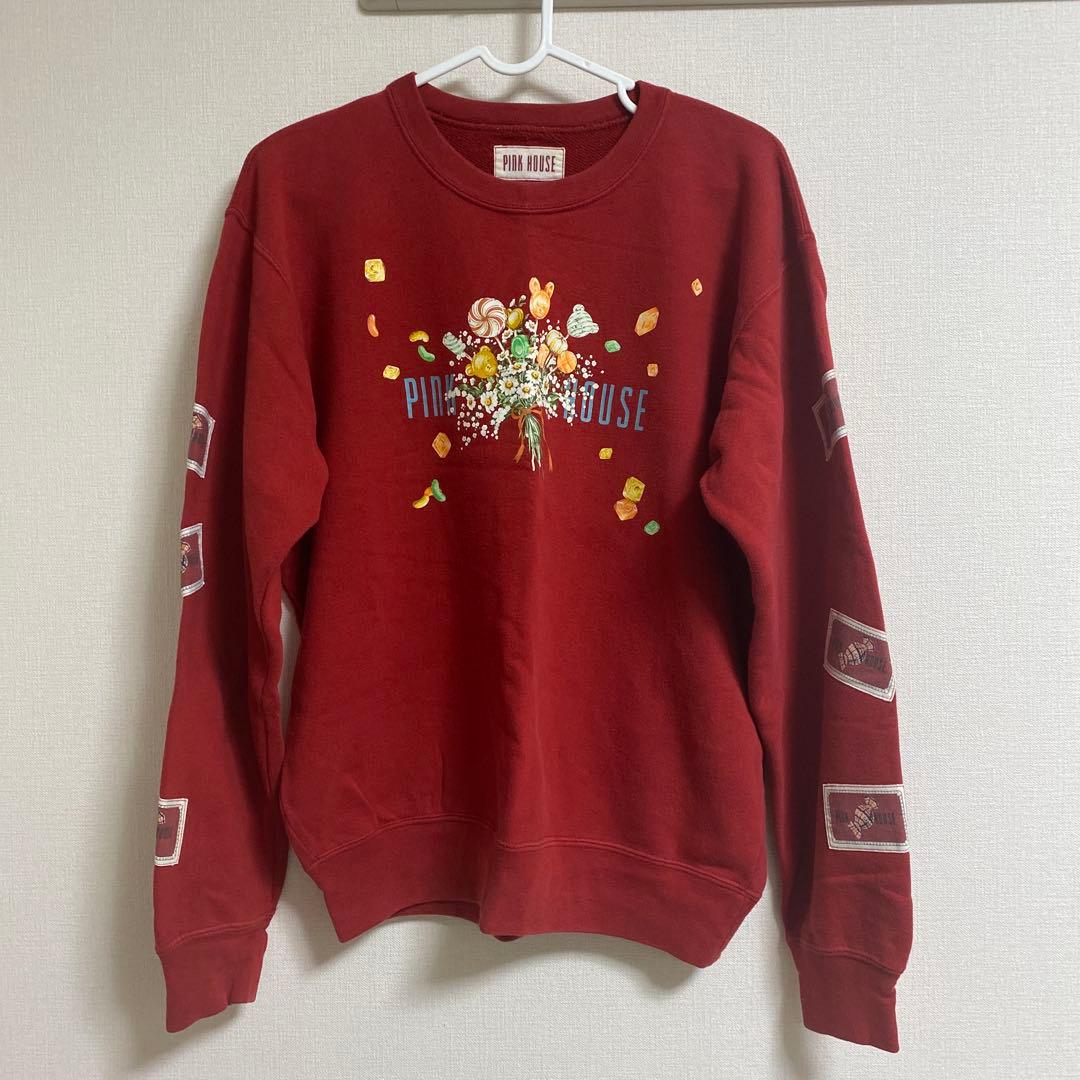 【希少品】PINK HOUSE 赤 トレーナー