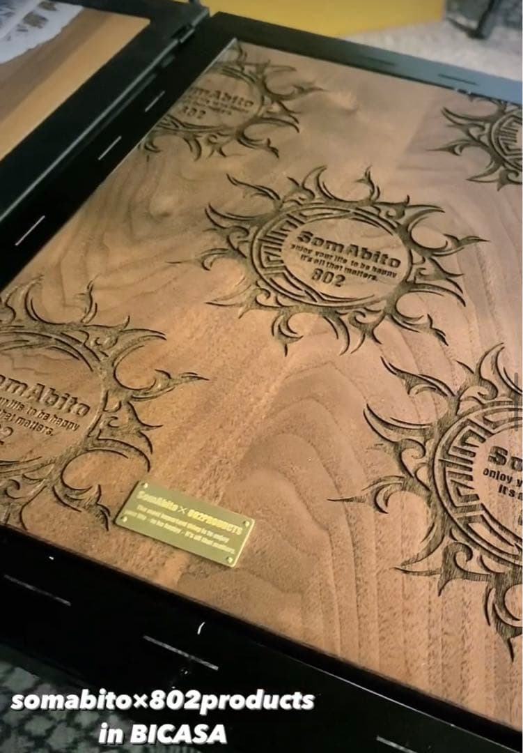 802products somabito ワンユニット天板　ウォールナット無垢材