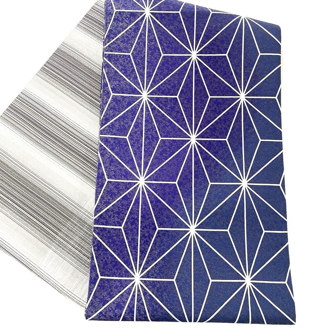 帯4974 ●高級 正絹 両面全通 リバーシブル 袋帯