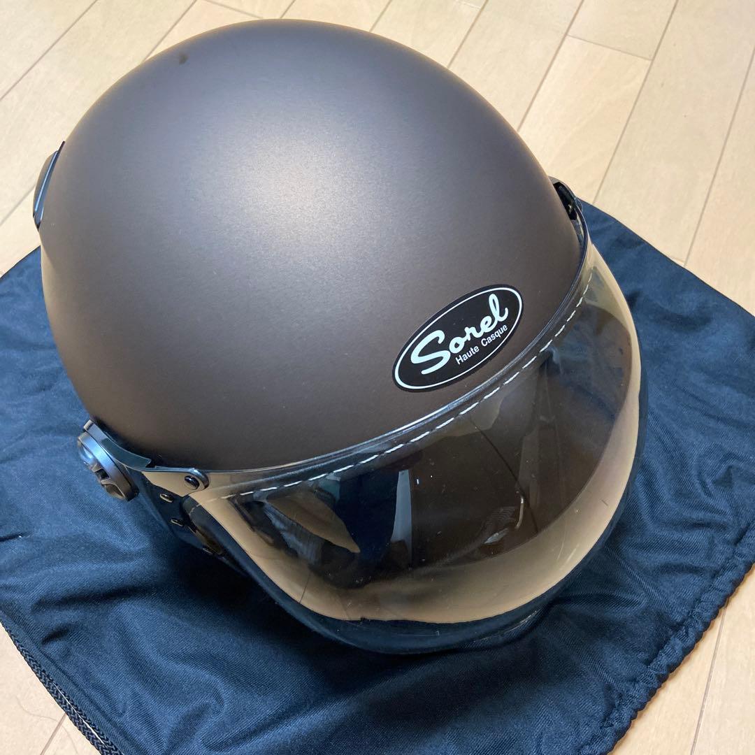 【美品】SOREL Sorel ブラウン ジェットヘルメット