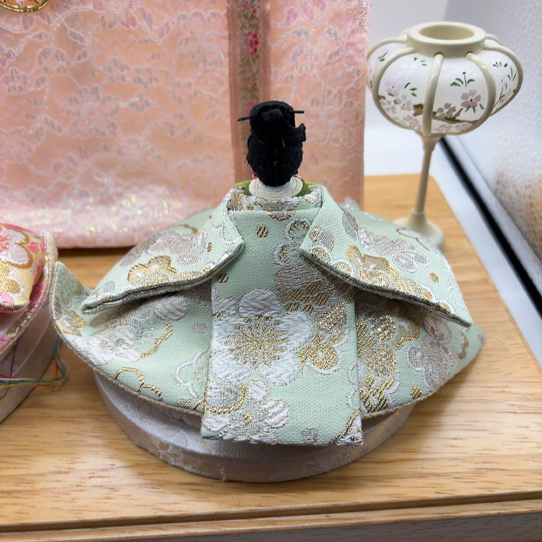 【極美品】2回のみ使用 リュウコドウ 雛人形 きらびな アクリルケース ちりめん