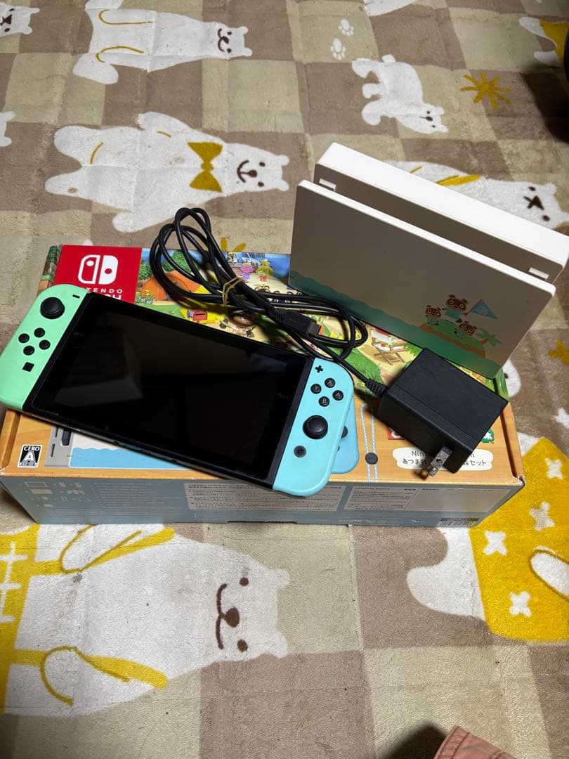 Nintendo Switch 動物の森セット. 本体 . ACアダプター付き