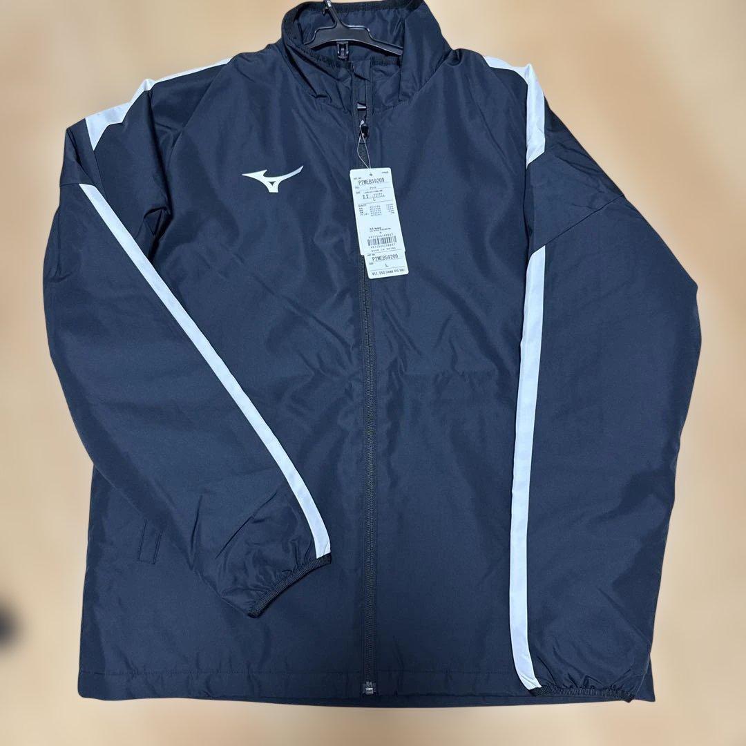 新品未使用ミズノ　ウォーマー　上下セット　上L 下M ブラック