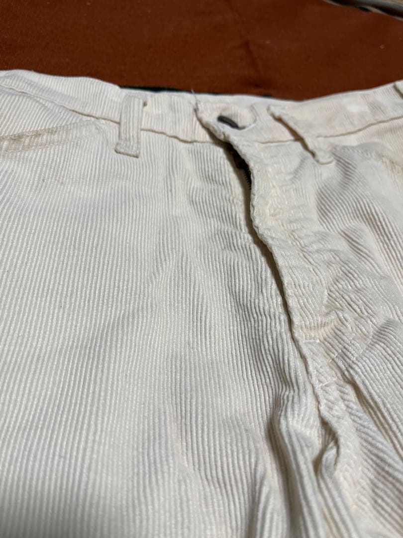80s USA製 Levi's 646 コーデュロイパンツ 42TALON 白