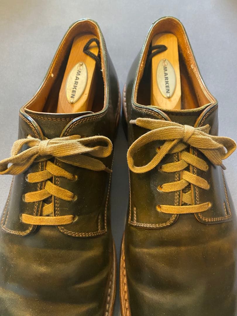 美品★モトMOTOコードバンプレーントゥシューズ CORDOVANサイズ2 27