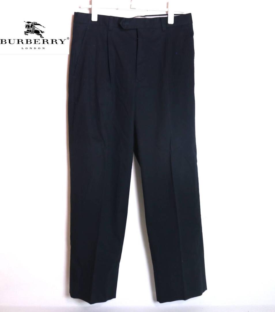 C1292 Burberry GOLF スラックス パンツ ブラック