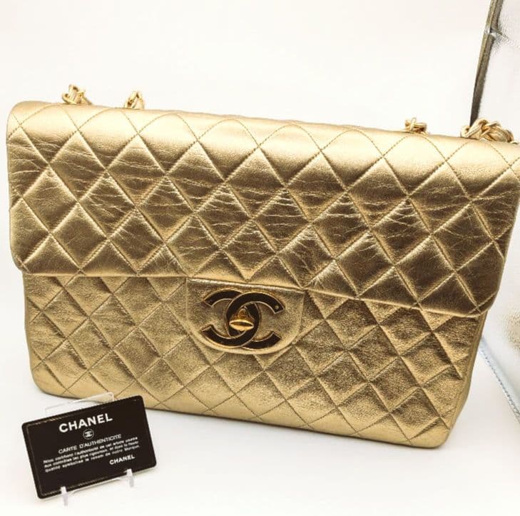 CHANEL ゴールド マドラッセショルダーバッグ