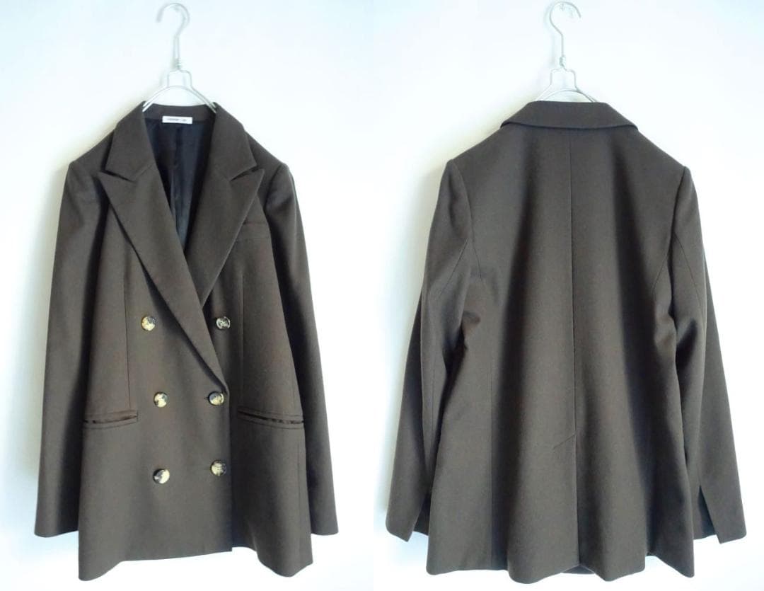 ドゥーズィエムクラス☆EVERYDAY I LIKEダブルジャケット38ブラウン