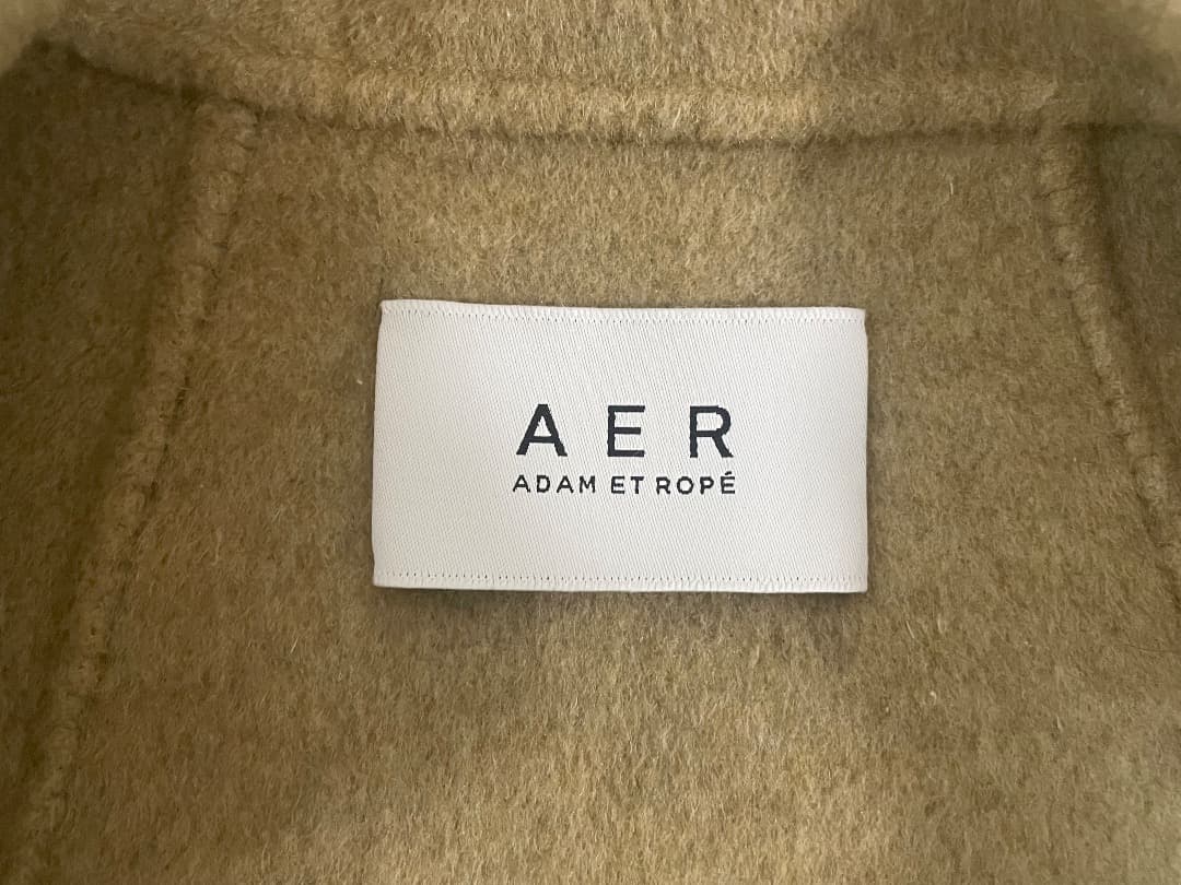 アダムへロペ　2024スタンドカラーハーフリバーコート