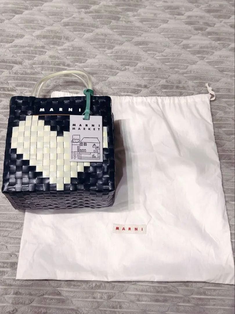 MARNI かごバッグ バスケット LOVE MINI BASKETBAGハート