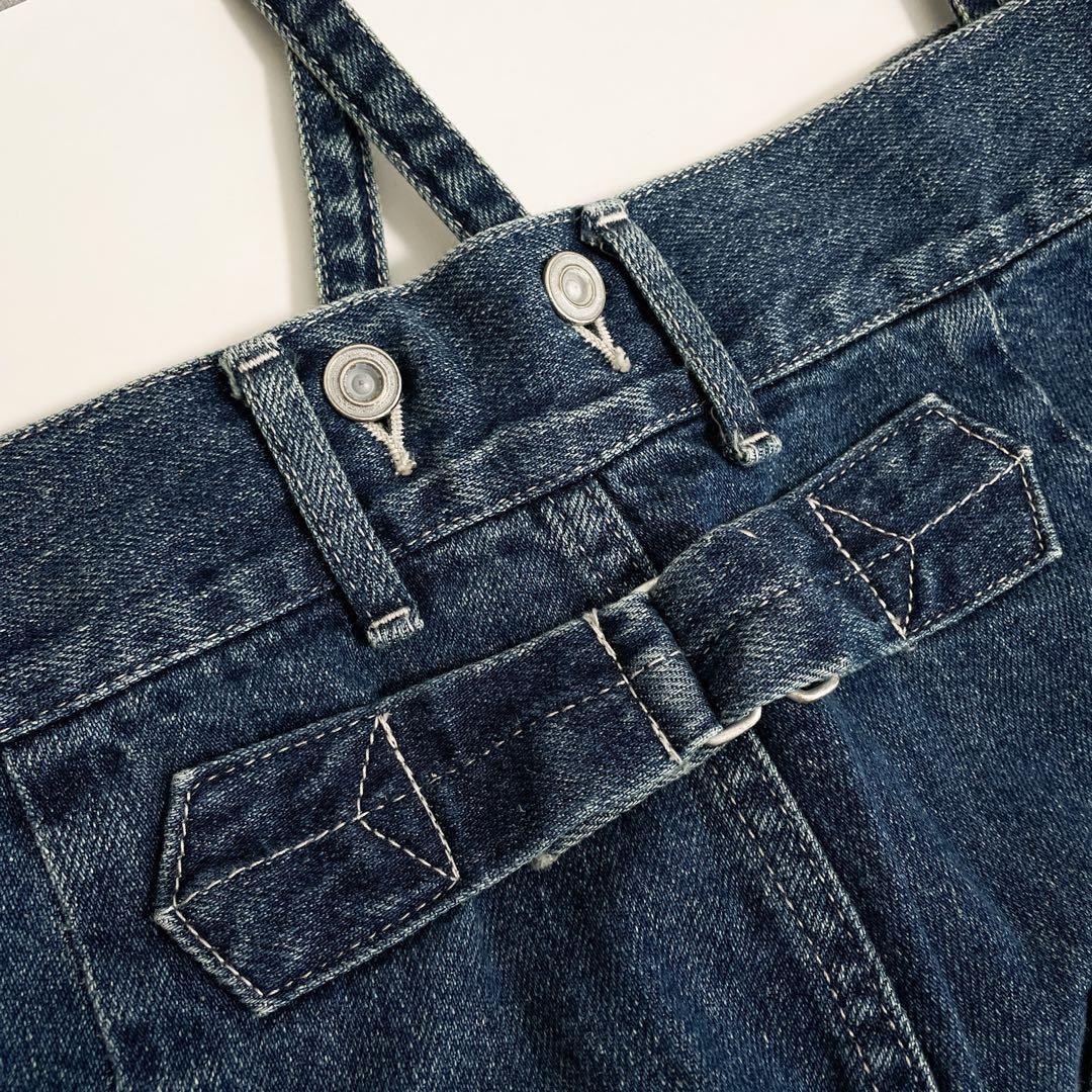 美品 Johnbull 11ozデニムサスペンダーアーミーパンツ ストレート