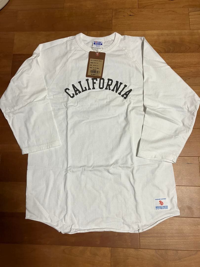 【新品未使用】スタンダードカリフォルニア　ロンT 七分袖　白　M