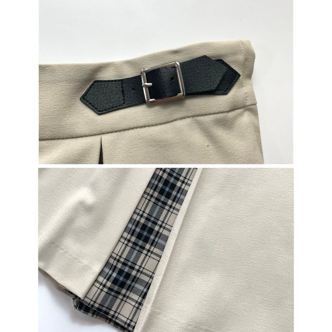 高級感✨ポンポネット フォーマル 160 卒服 チェック ベージュ 水色 赤