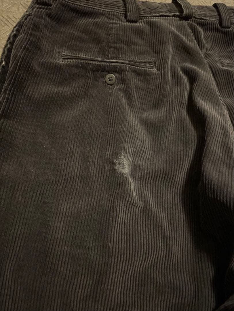 レア80s 90s USA製 ラルフローレン 黒 コーデュロイ トラウザー