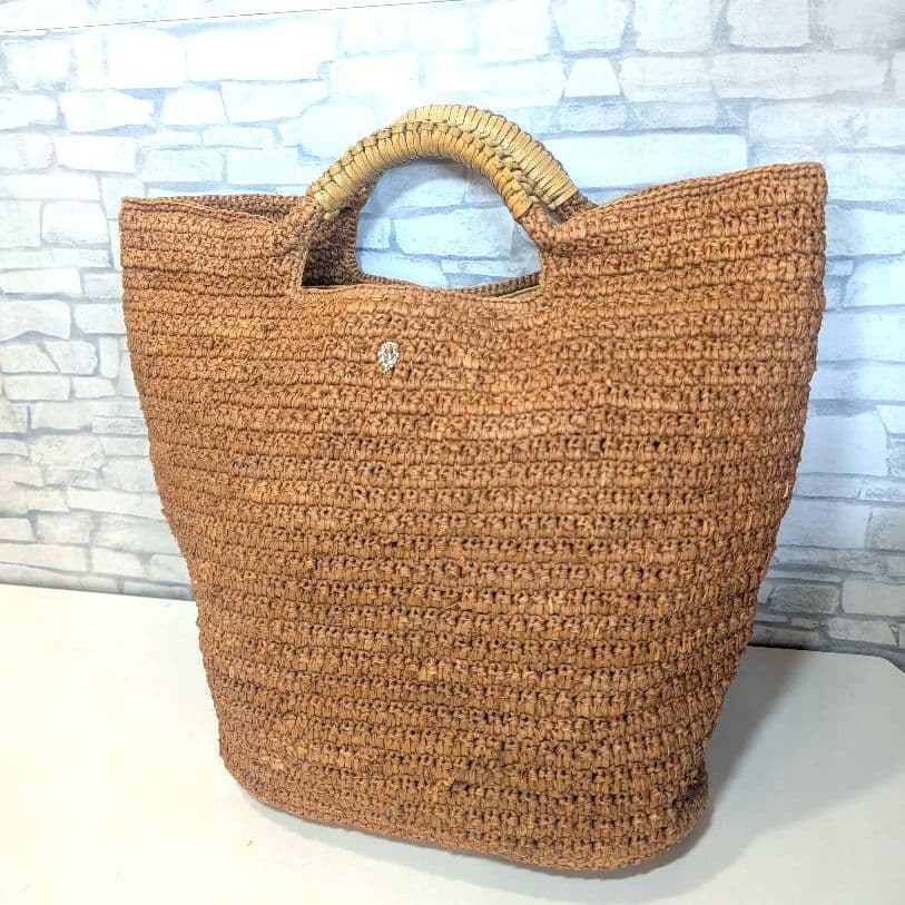 ♥美品♥ヘレンカミンスキー　かごバッグ　ラフィア　トートバッグ　大容量