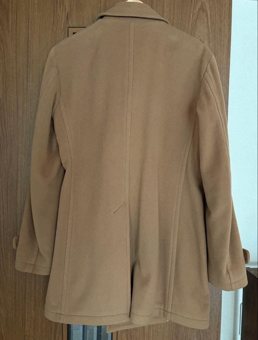 ベージュ ウールコート