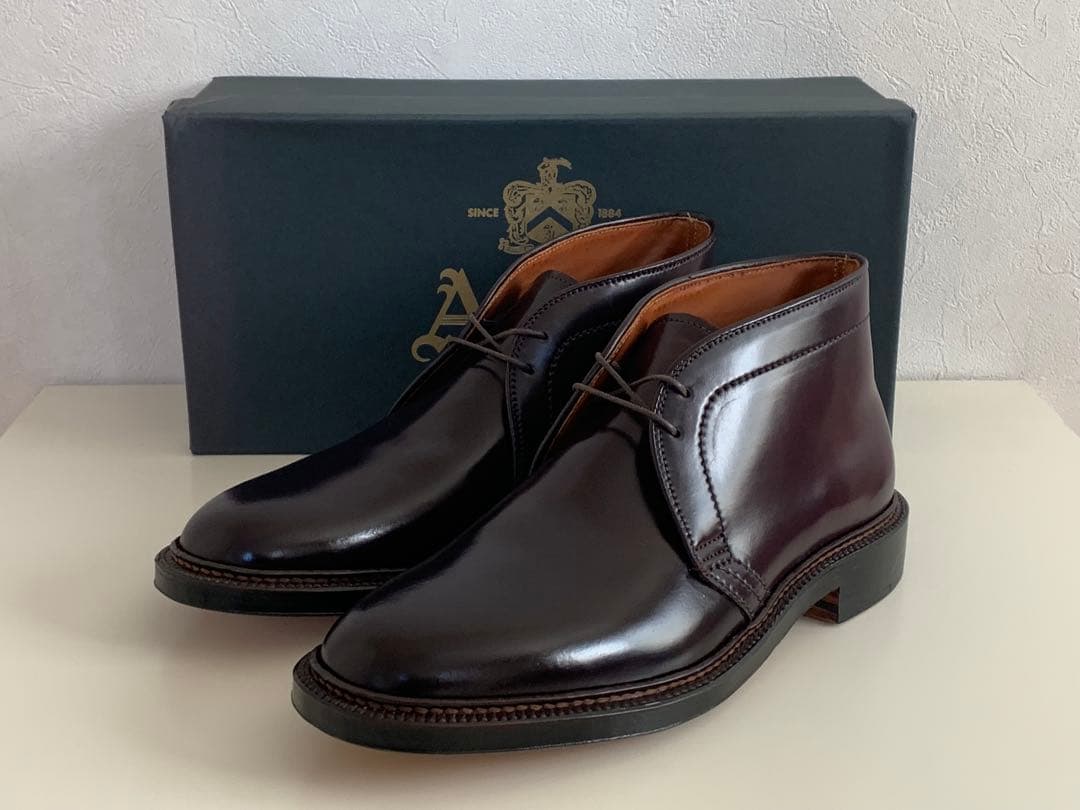 オールデンAlden 1339 チャッカブーツ ダークバーガンディsize7