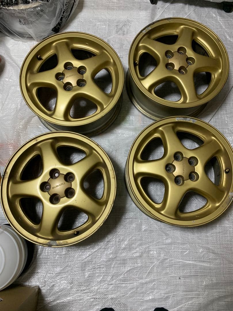 インプレッサ GC8 純正ホイール 16x6.5J+55 100-5H 4本