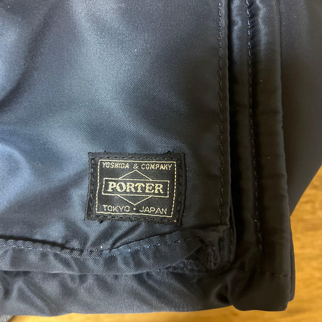 PORTER PXタンカー　スクエアトート、ショルダー アイアンブルー