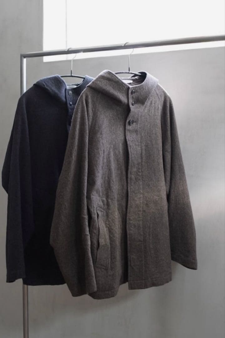 【A&S】Hooded short coat ブラック美品
