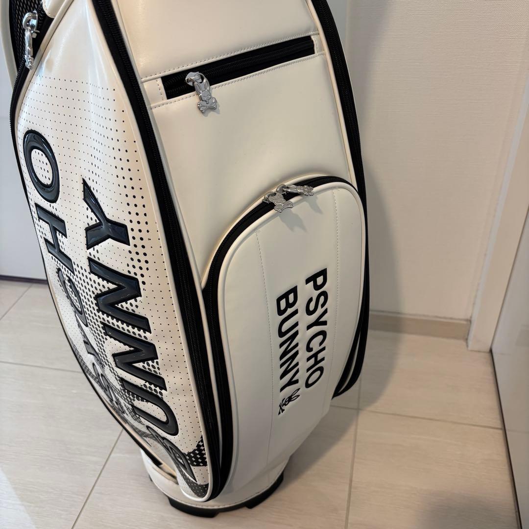 新品未使用 PSYCHO BUNNY キャディバッグ ホワイト