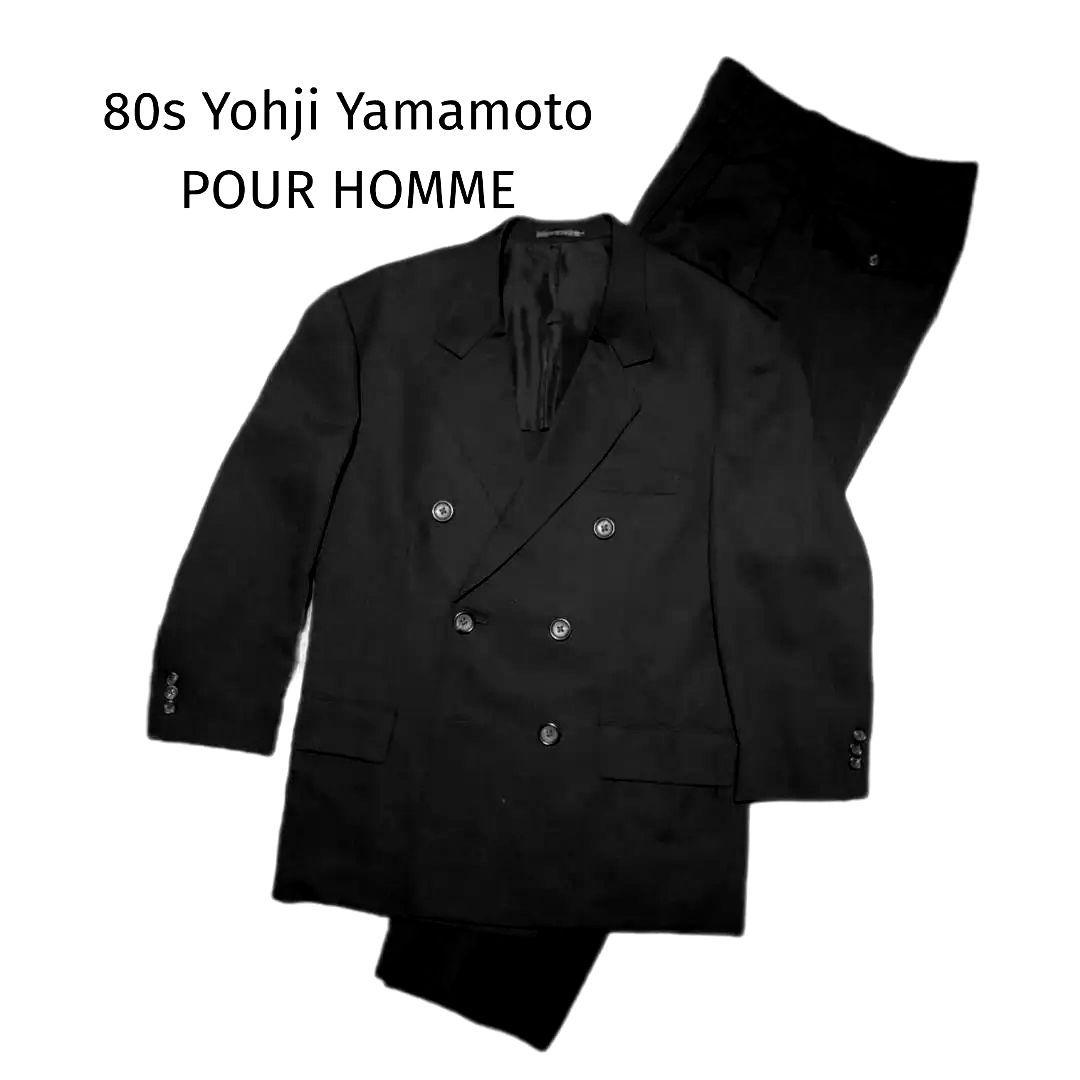 初期 80s 丸文字 Yohji Yamamoto ダブルスーツセットアップ美品