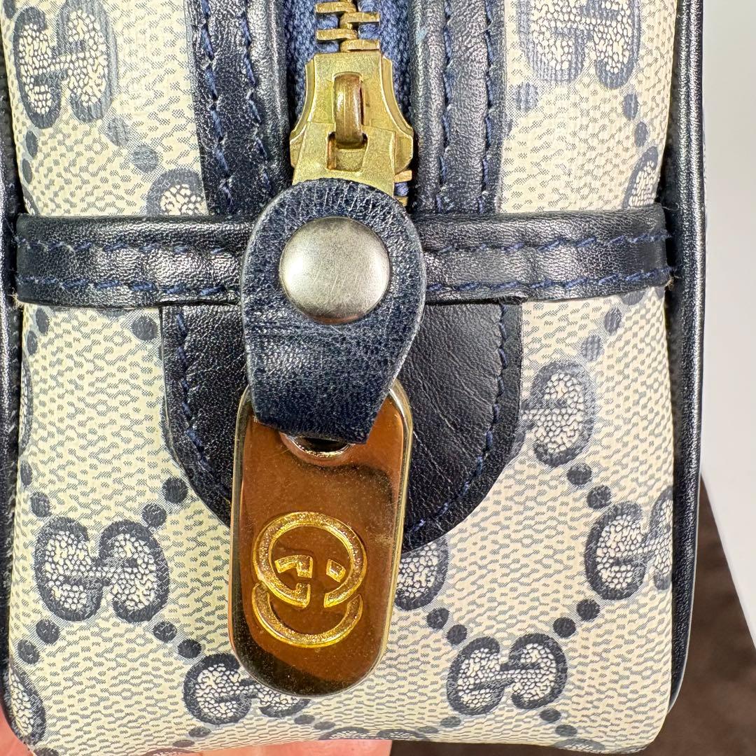 美品　GUCCGI オールドグッチ　PVC GG柄 ポーチ　クラッチバッグ