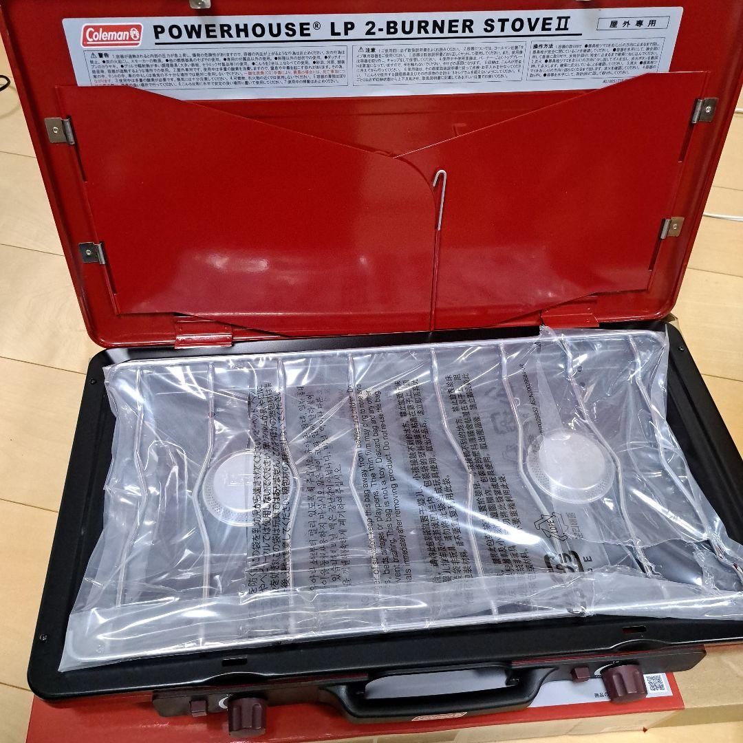 COLEMAN パワーハウスLPツーバーナーストーブII（レッド）