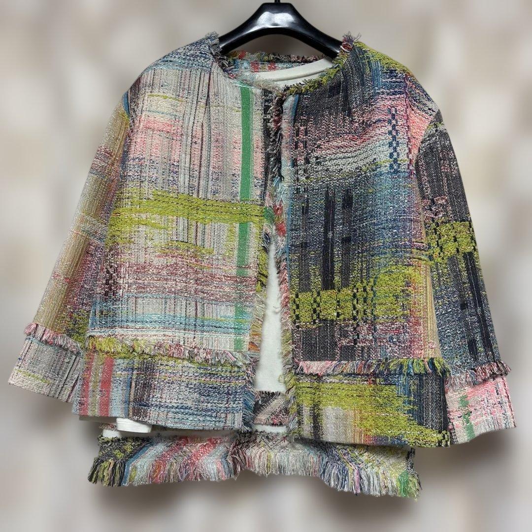 SCAPA スキャパ ミックスツィードジャケット 長袖シャツ アンサンブル