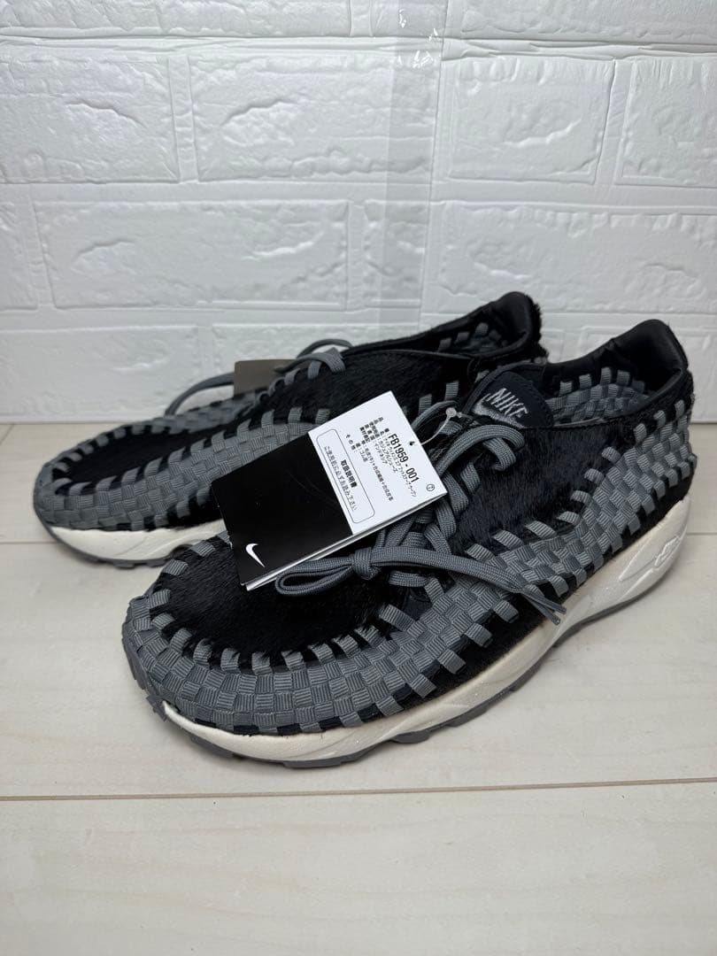 ★NIKE WMNS★エアフットスケープ WOVEN★ブラック/グレー★