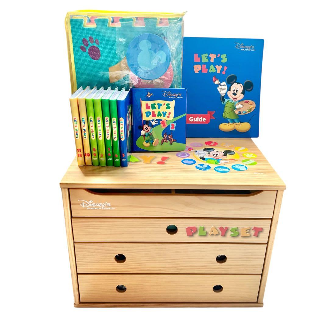 レッツプレイ　DWE ディズニー英語システム　プレイセット　DVD 未開封品多数