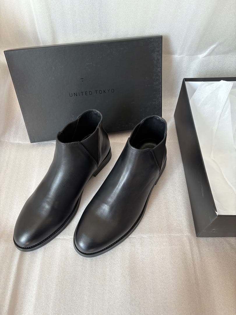 UNITED TOKYO サイドゴアブーツ 黒